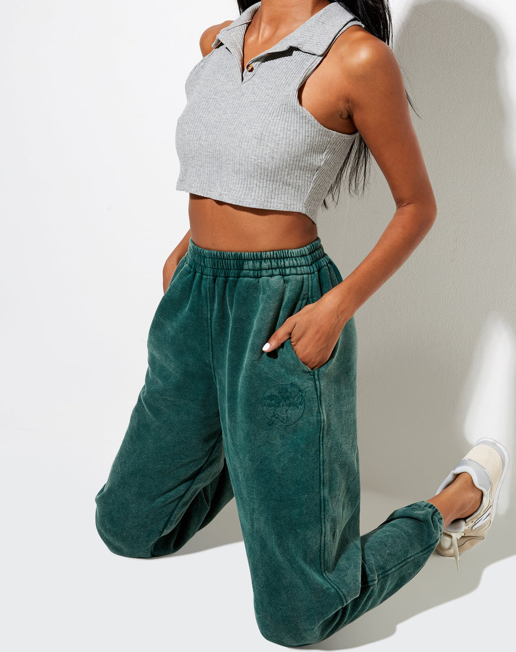 Basta Jogger in gewaschenem Grün 'Angel Energy' Cherub Embro