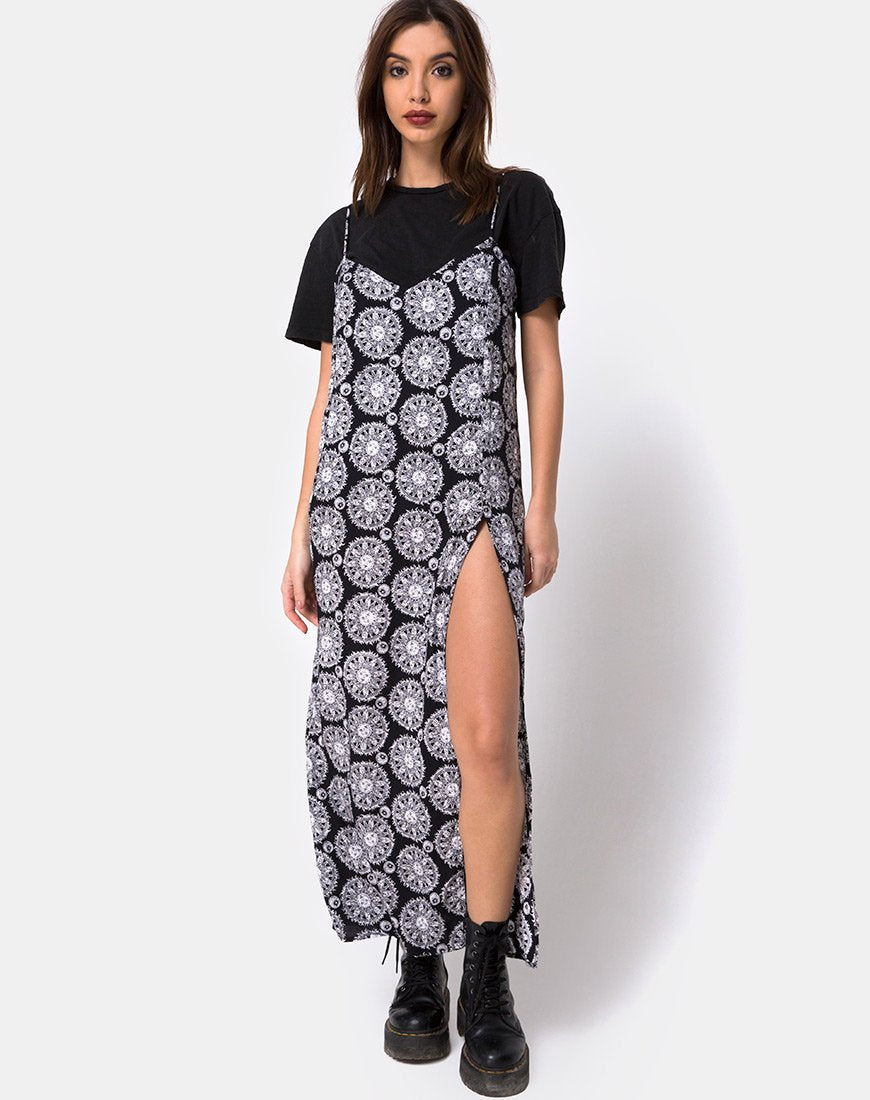 Image of Batis Maxikleid in Sonnenuhr Schwarz