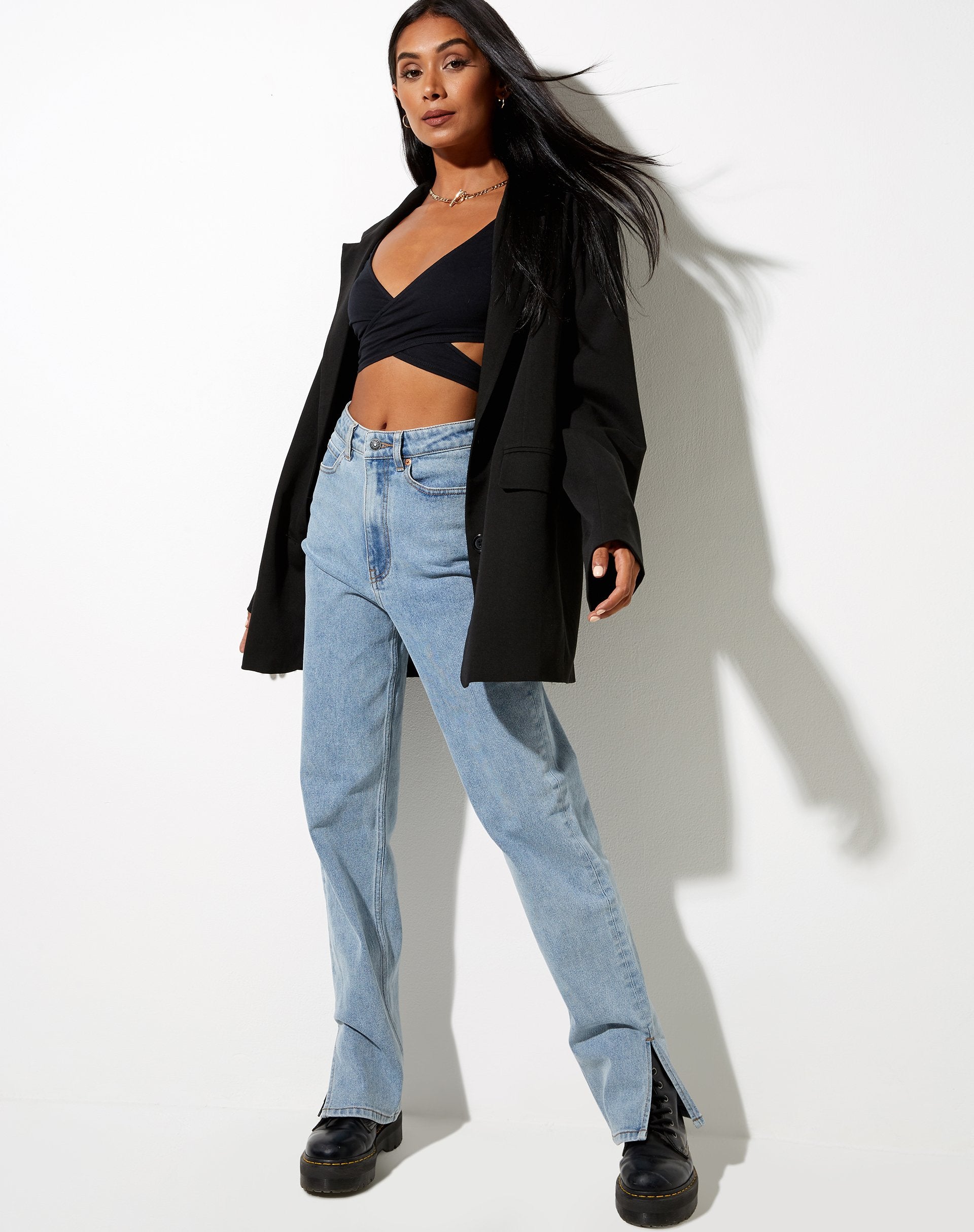 Bild von Baxter Crop Top in Schwarz