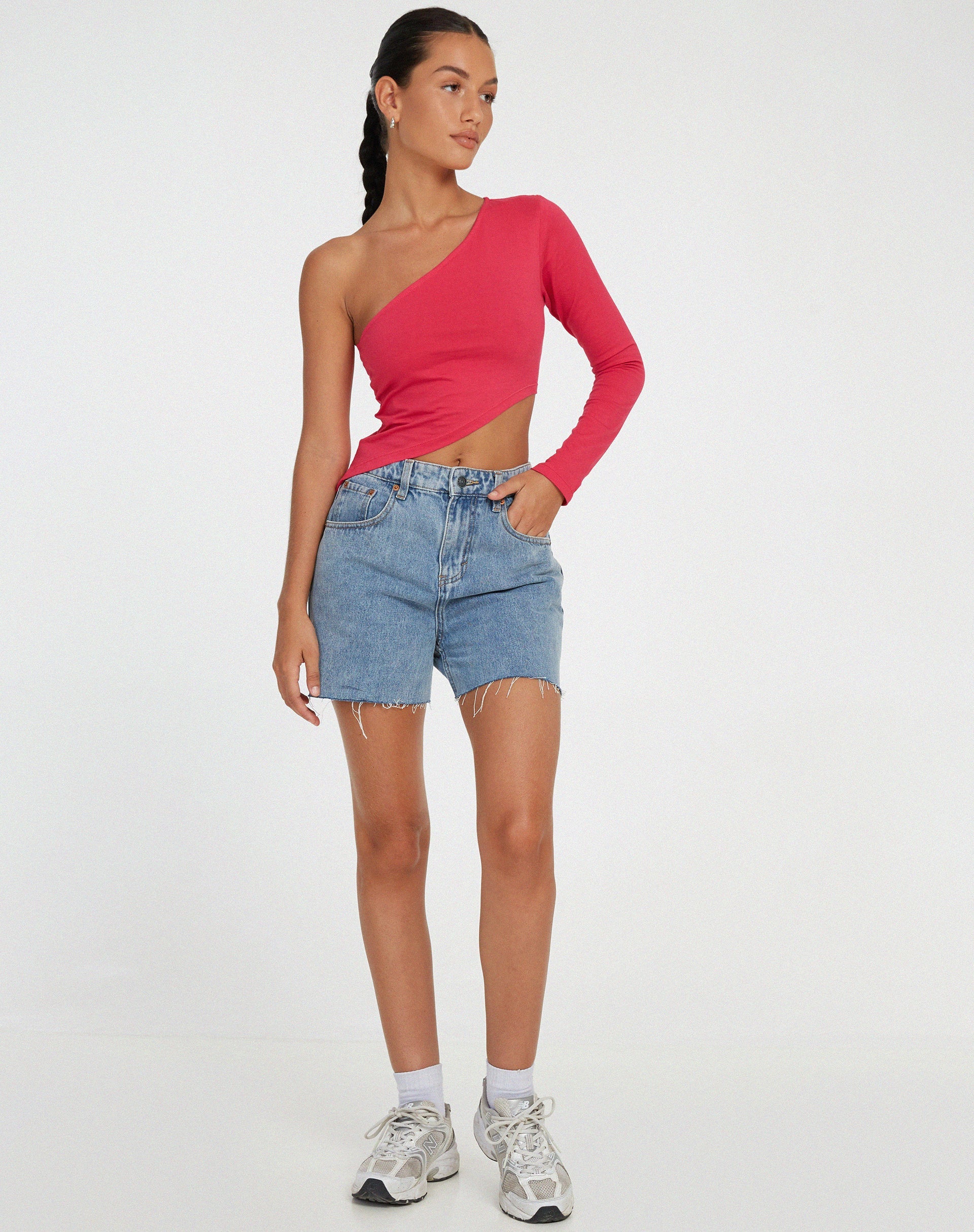 Bild von Baylee Crop Top in Fuschia Pink