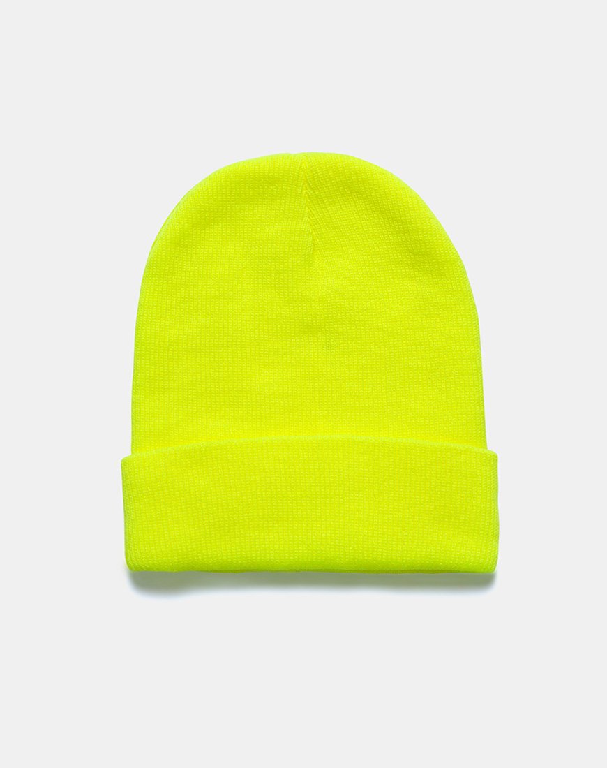 Image of Beanie-Mütze in Highlighter-Gelb