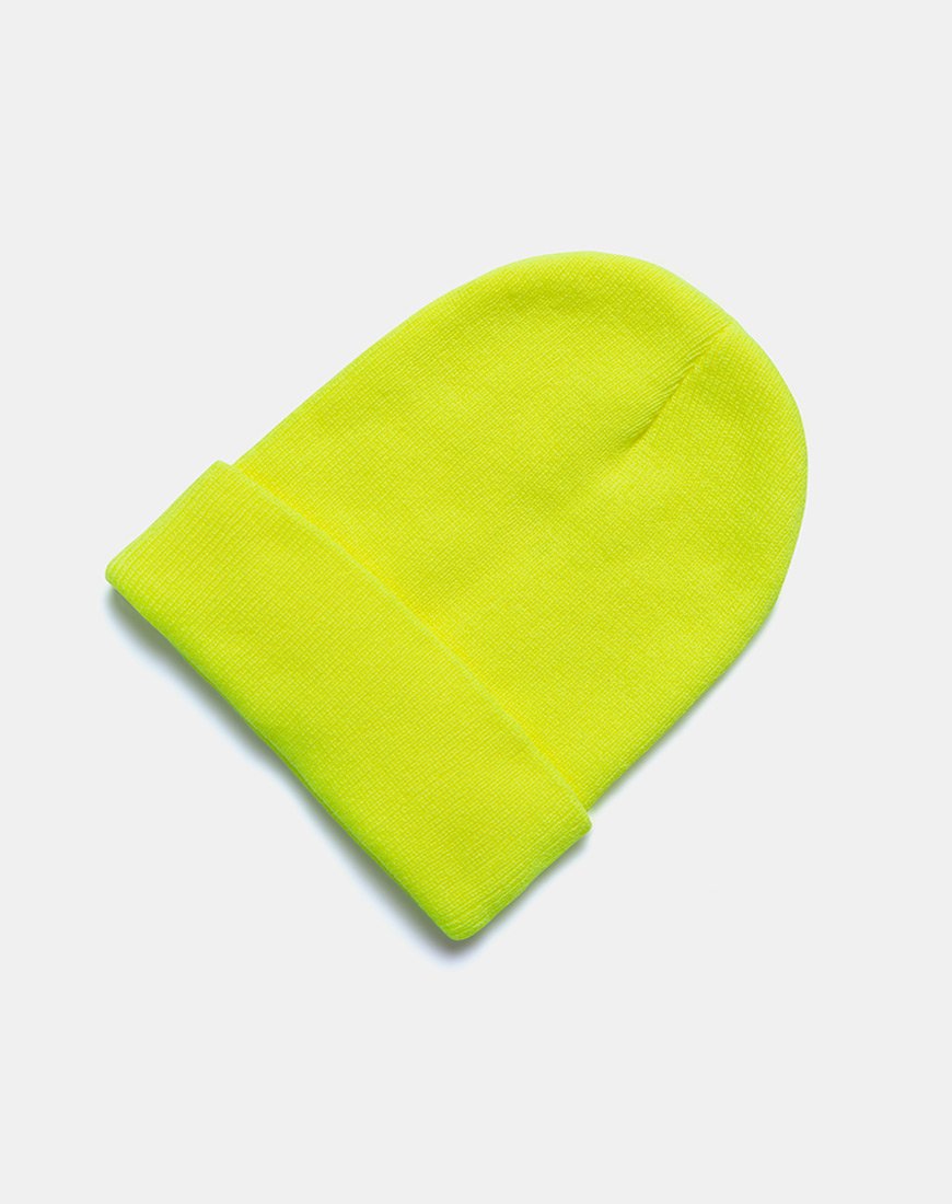 Image of Beanie-Mütze in Highlighter-Gelb