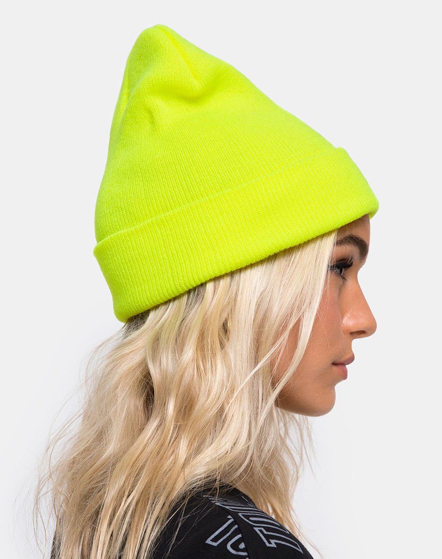 Image of Beanie-Mütze in Highlighter-Gelb