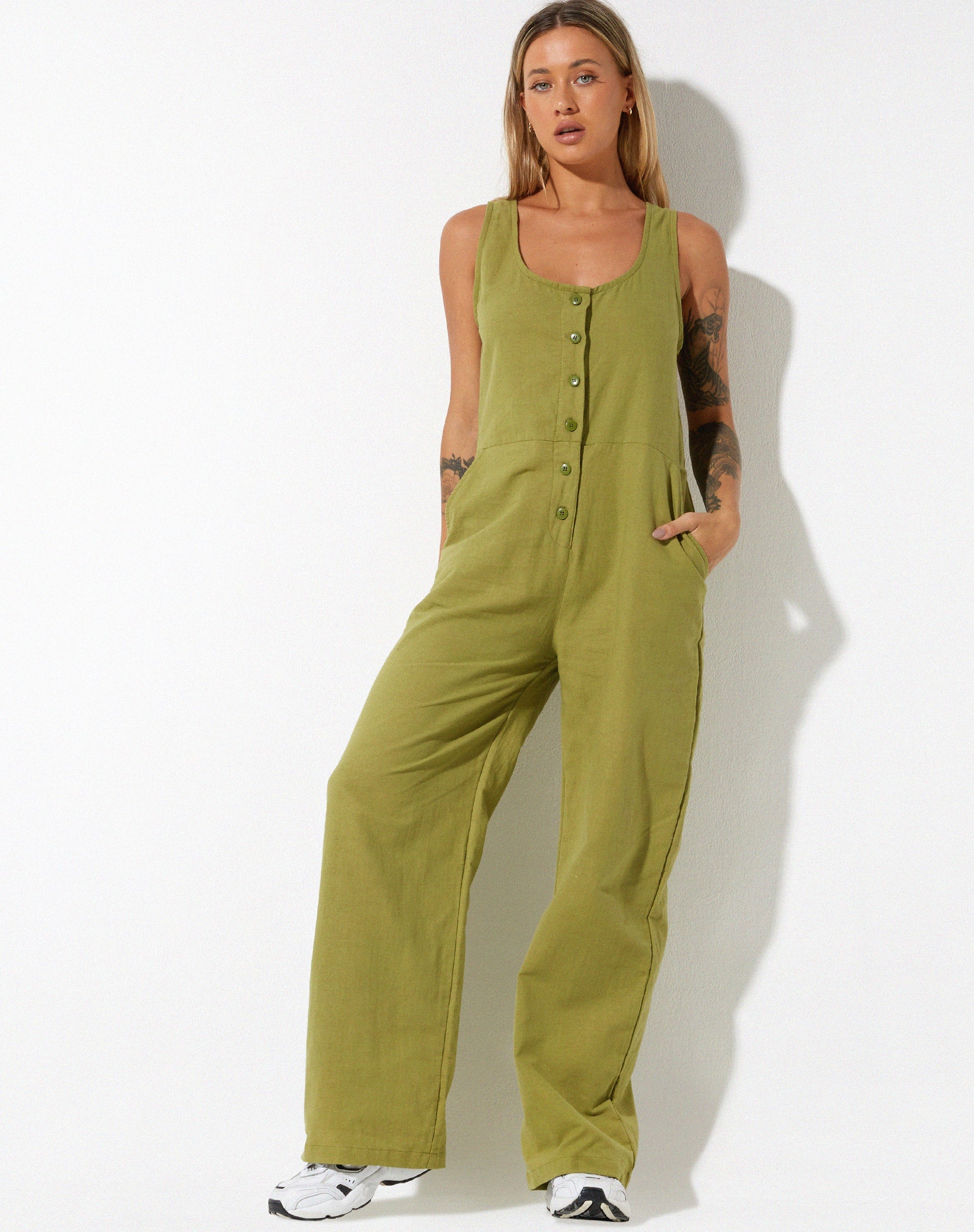 Bild von Beatrix Jumpsuit aus Leinen Rami Green