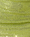 Drapierung Pailletten Lime Green