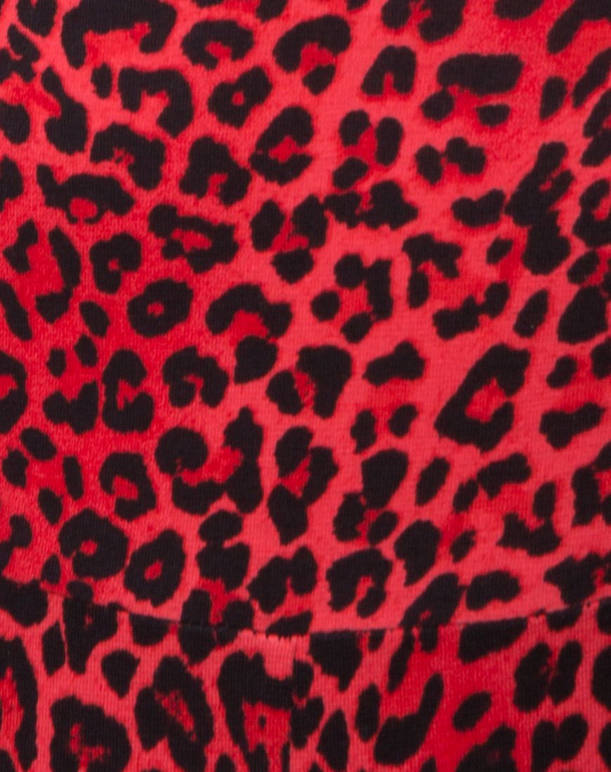 Bild von Bersh Plunge Unitard in farbigem Tier Rot