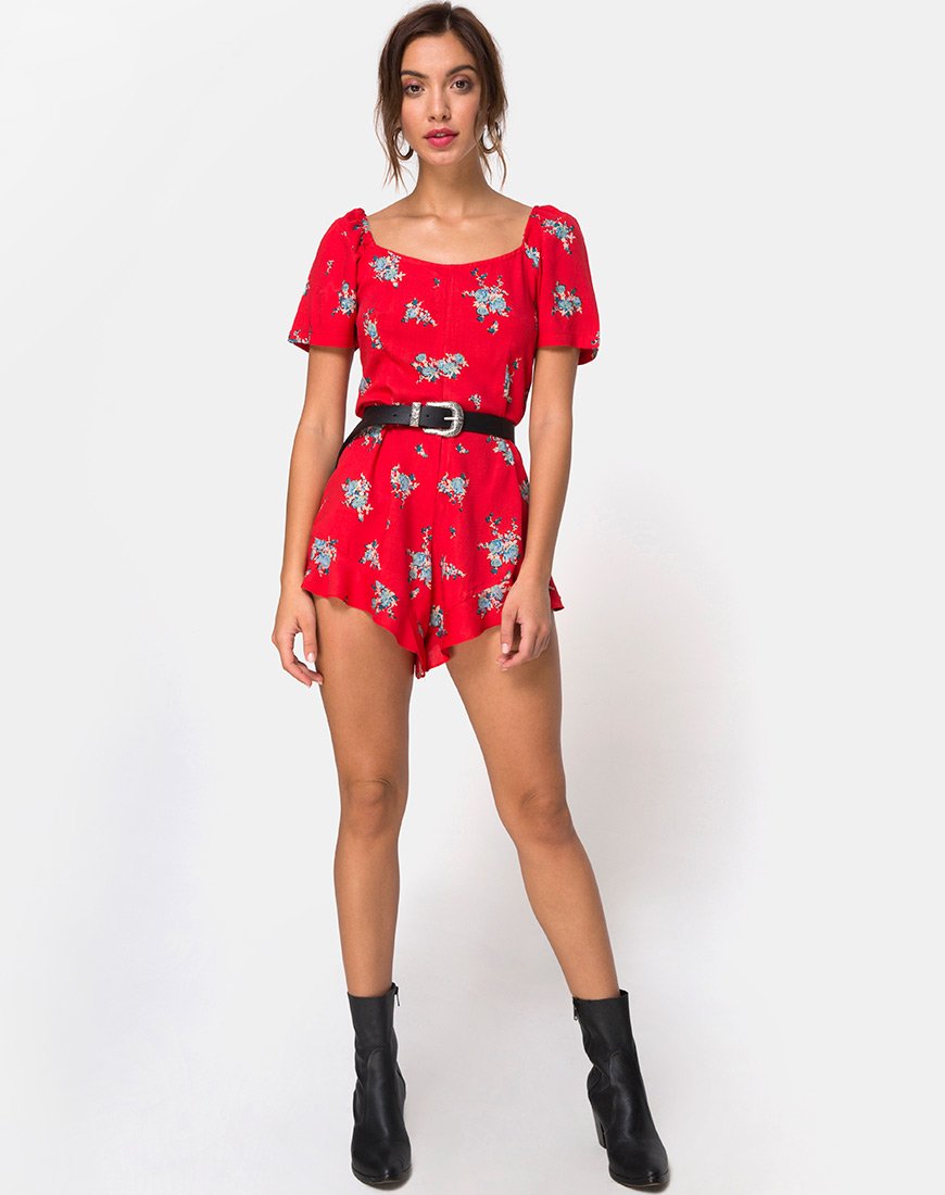 Bild von Bersho Playsuit in Soi Rose Red