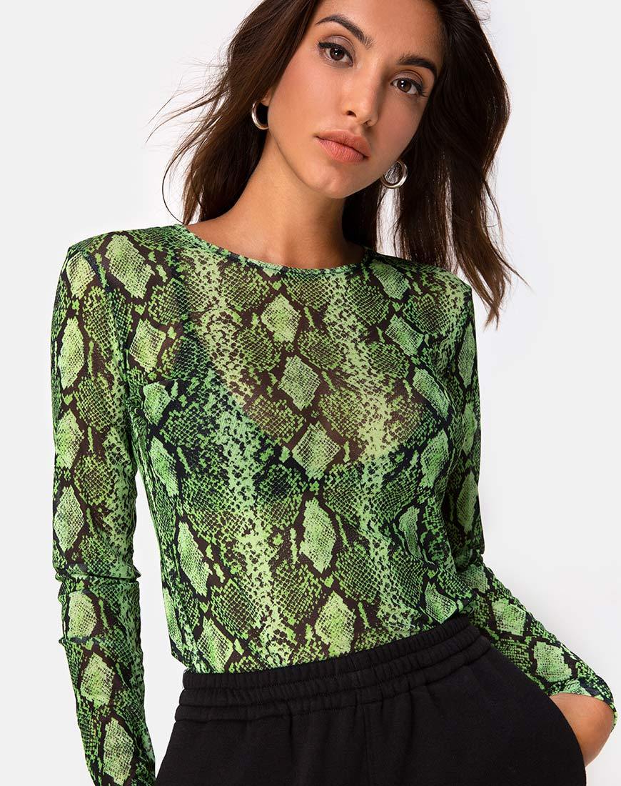 Betina Mieder aus Slime Lime Snake Mesh