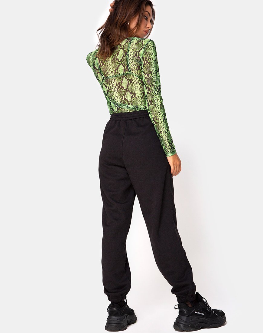 Image of Betina Mieder in Slime Lime Snake Mesh