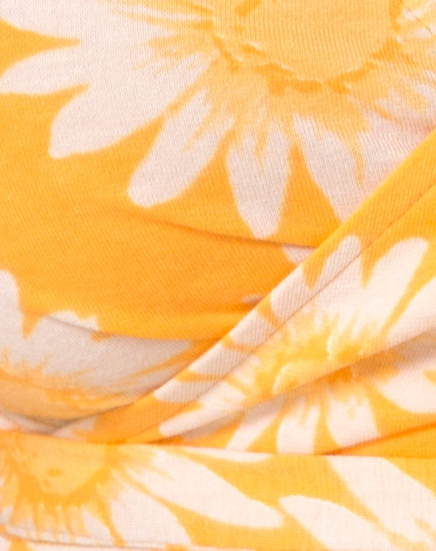 Bild von Biaz Wrap Crop in Sunkissed Floral Gelb