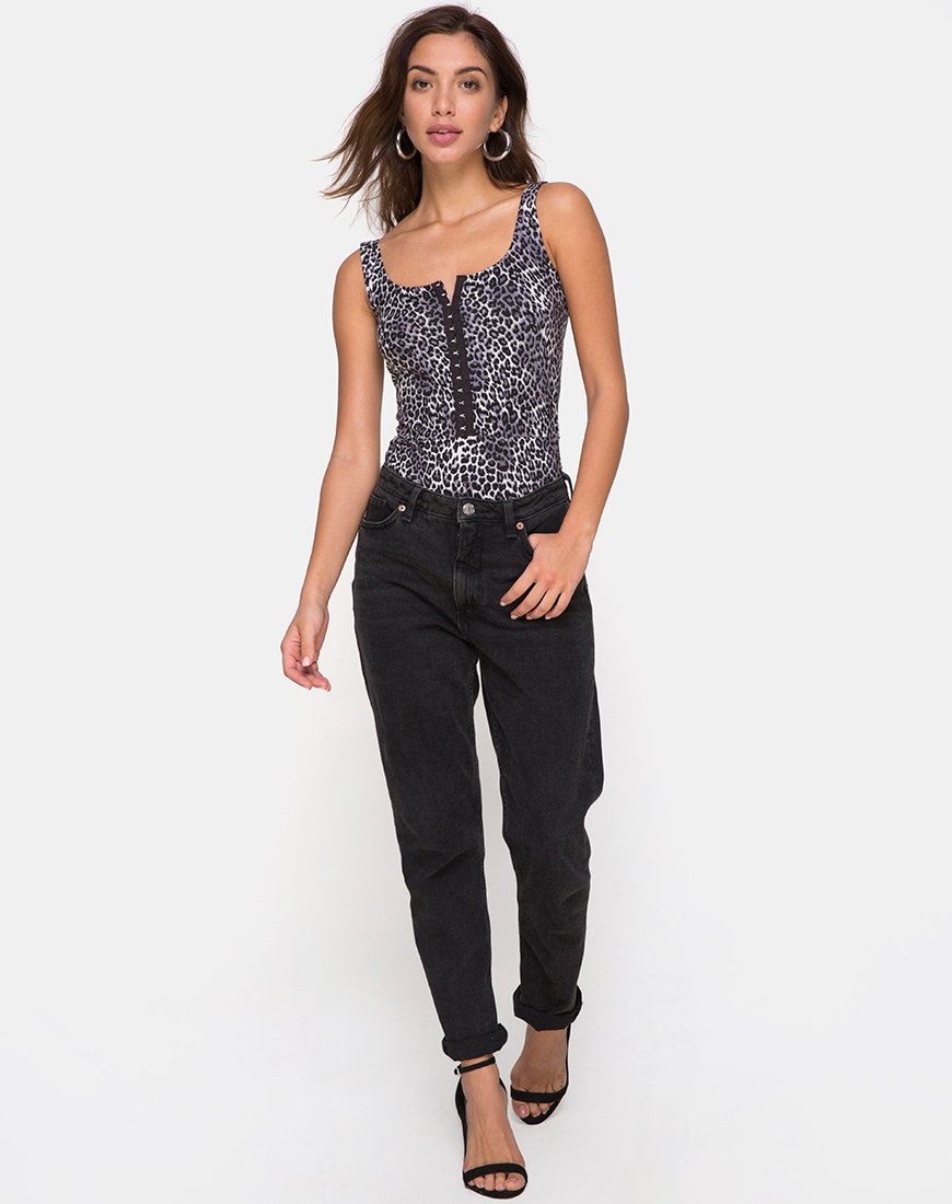 Bild von Bida Mieder in Grau Rar Leopard