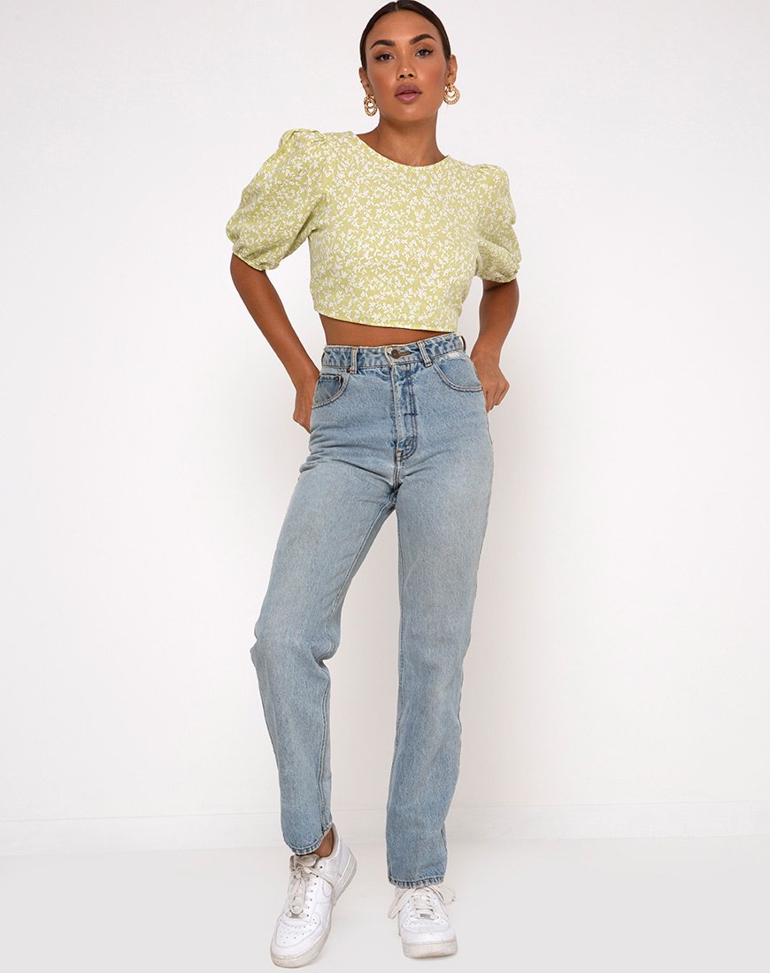 Bild von Bija Crop Top in Botanic Mint Foam