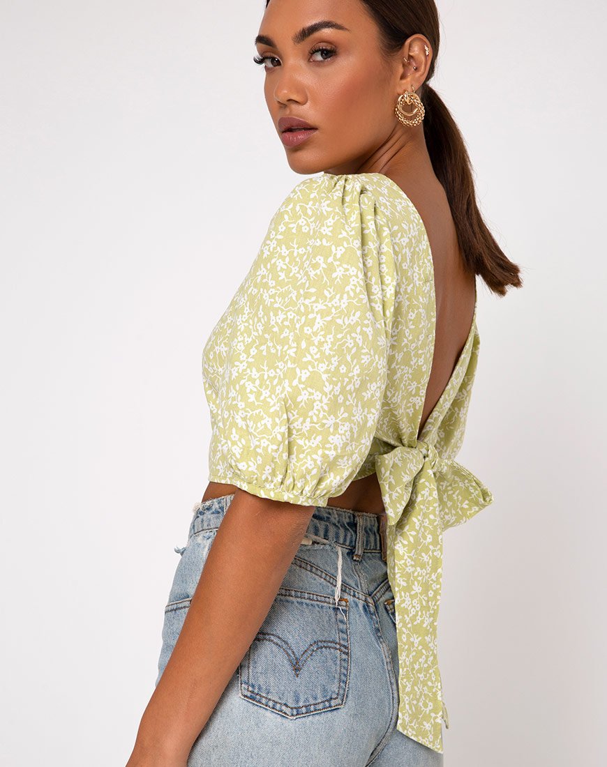 Bild von Bija Crop Top in Botanic Mint Foam