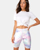 Image of Bike Short in Pastellfarbenem Tie Dye