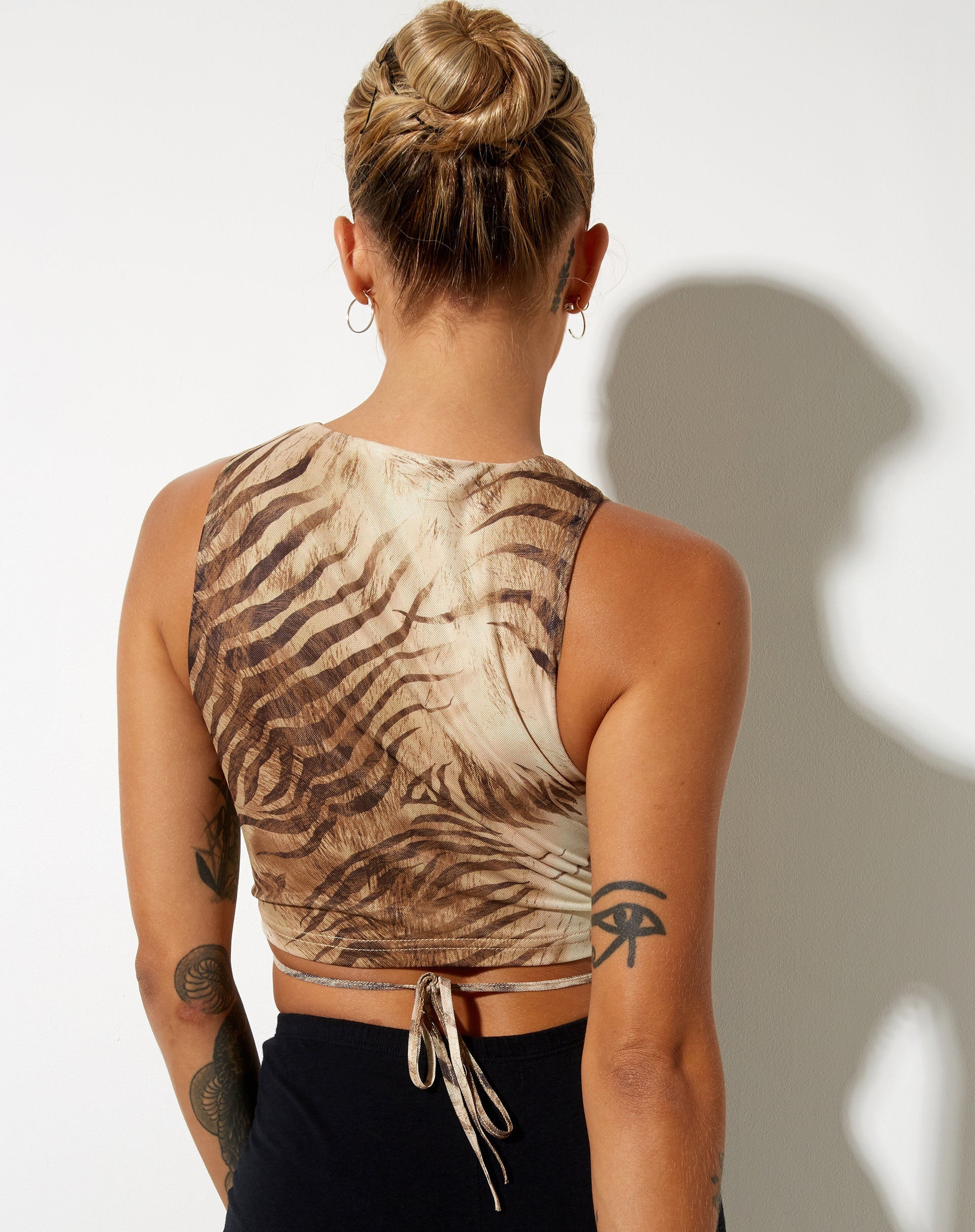 Bild von Bima Crop Top in Tiger Brown