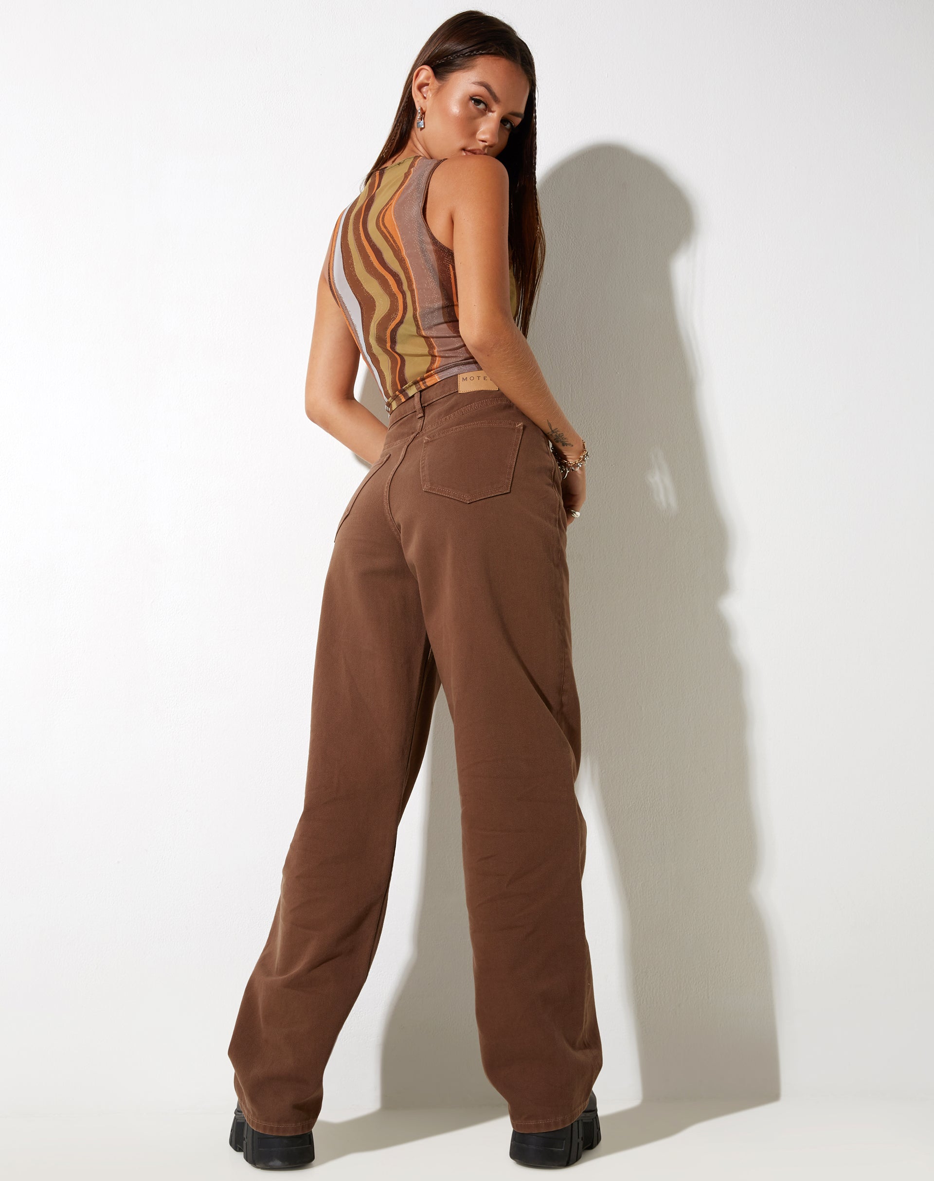 Bild von MOTEL X IRIS Birka Vest Top in erdigem Farbverlauf