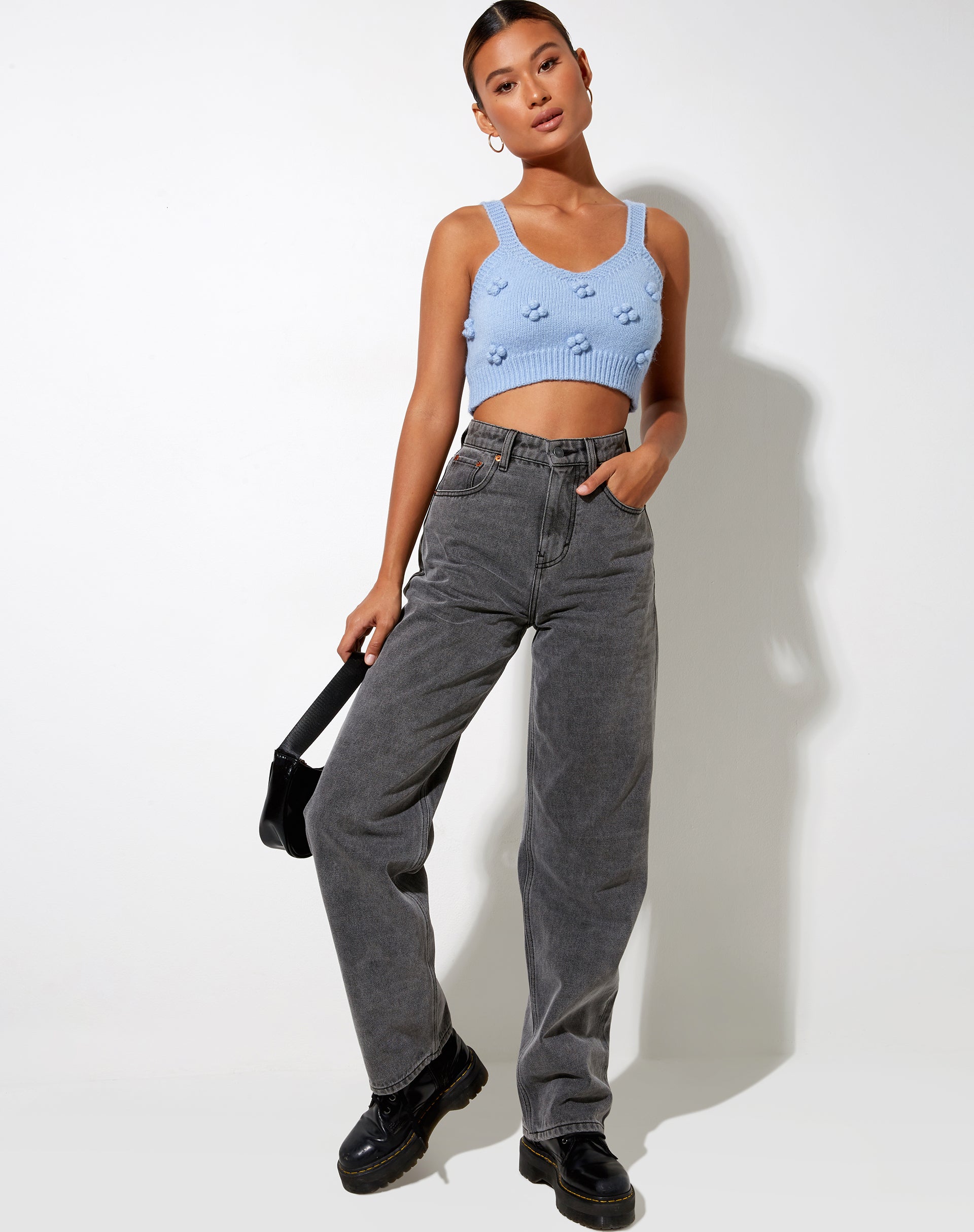 Bild von Birra Crop Top in Baby Blau