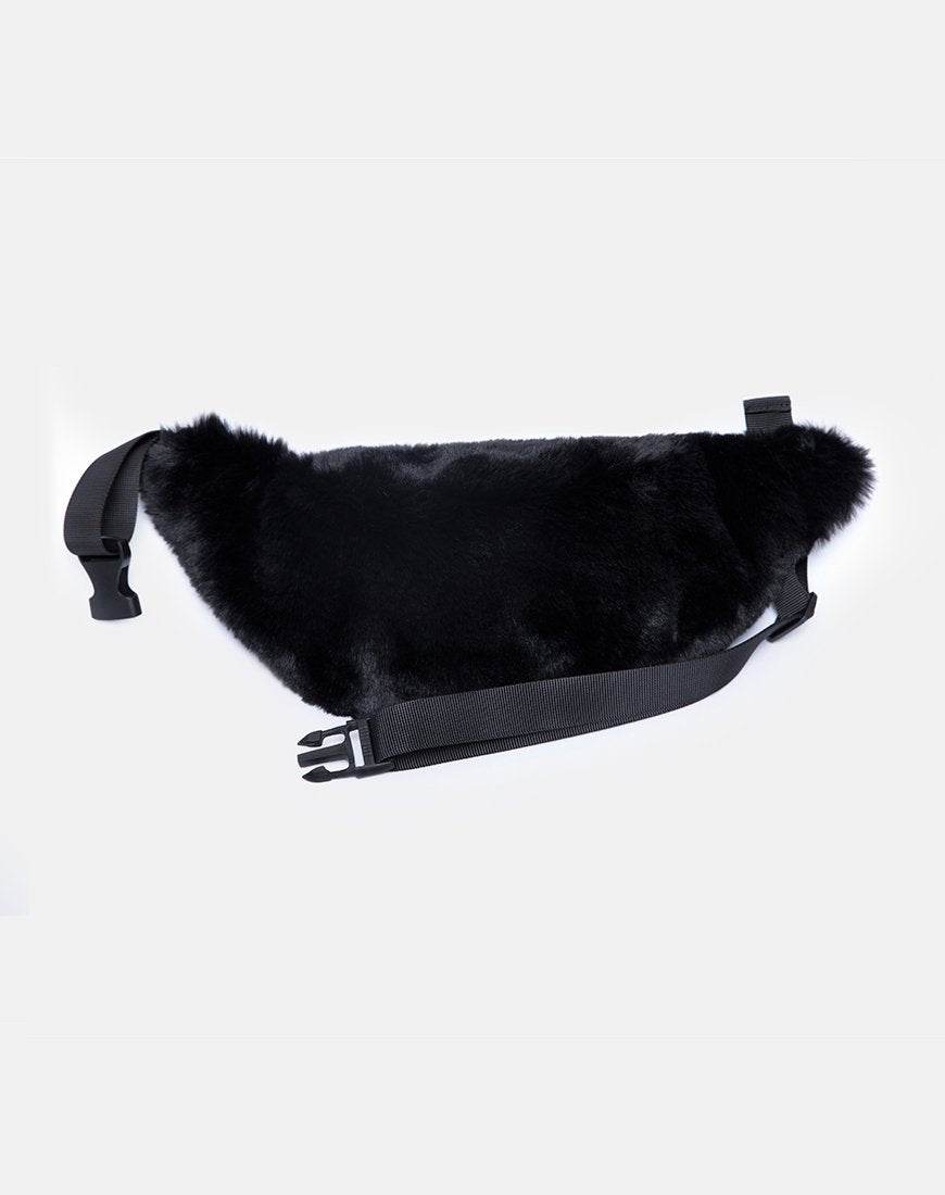 Image of Gürteltasche aus Pelz Schwarz