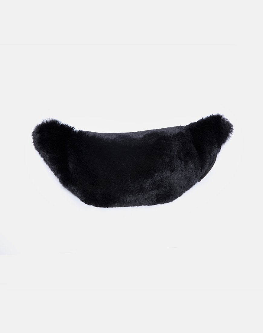 Image of Gürteltasche aus Pelz Schwarz