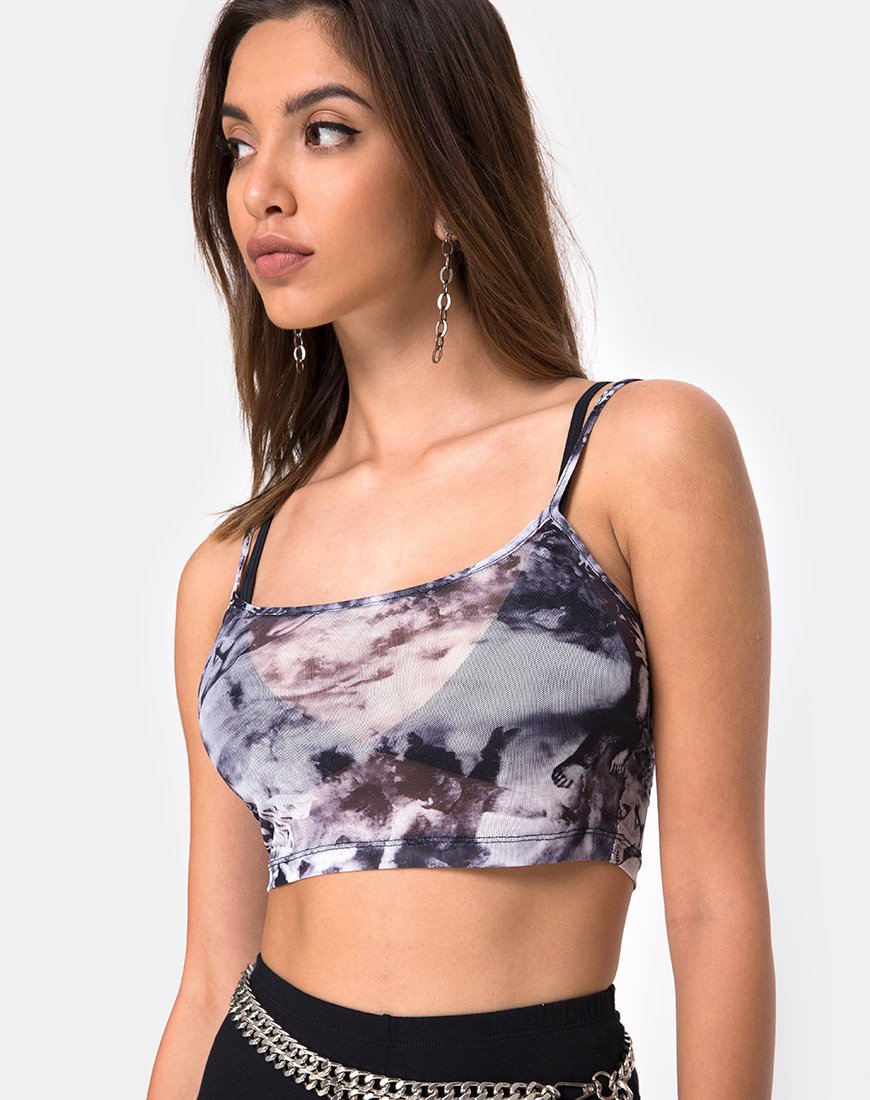 Image of Bliss Crop Top aus Cherub Mesh
