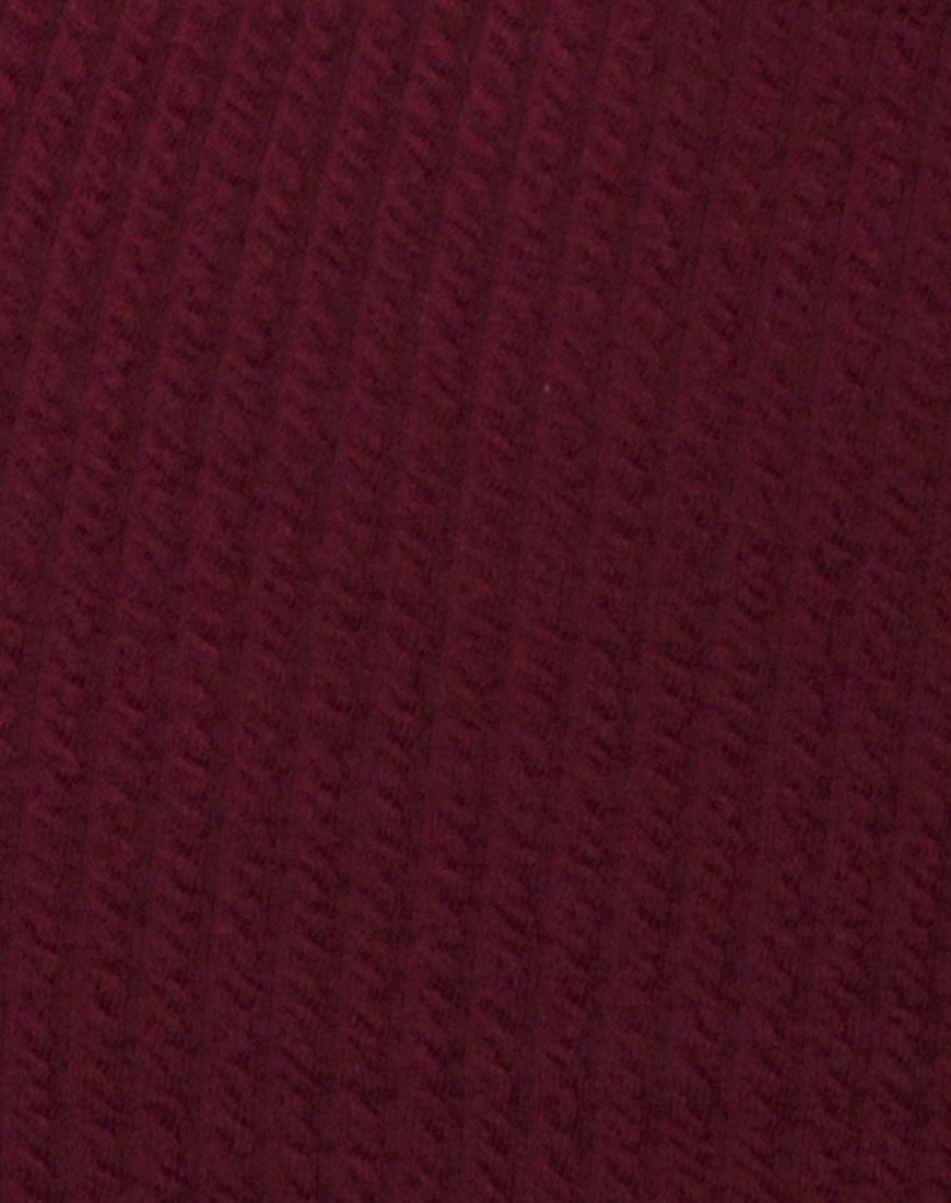 Bild von Bliss Crop Top in Burgundy