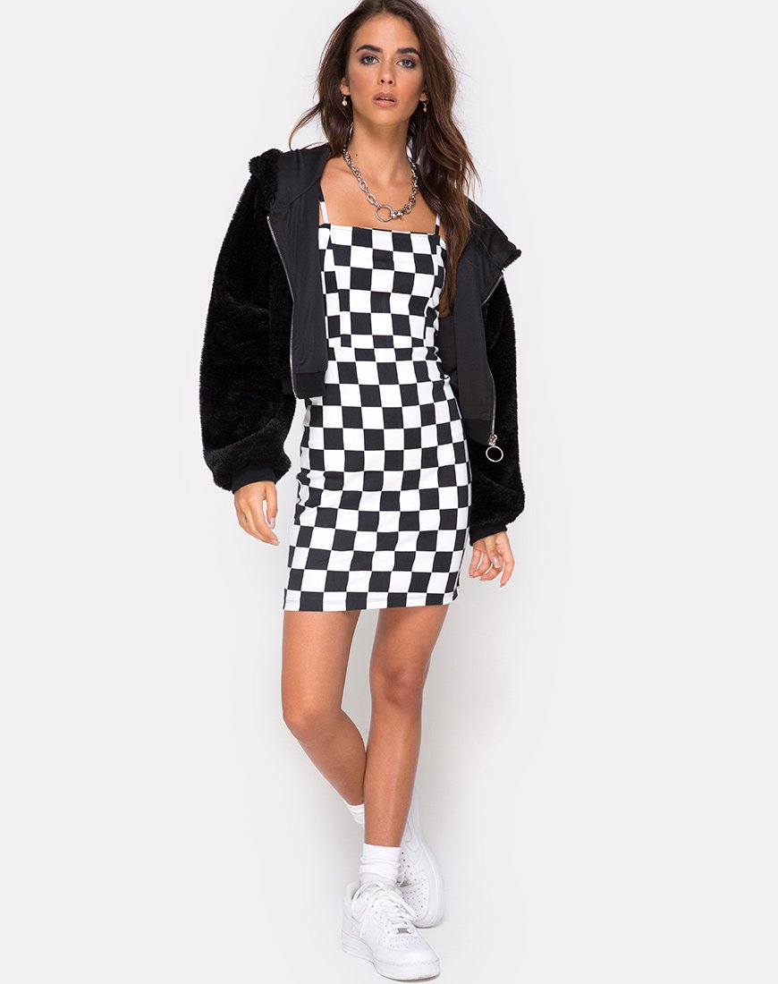 Bild von Boco Dress in Check Board Medium S/W