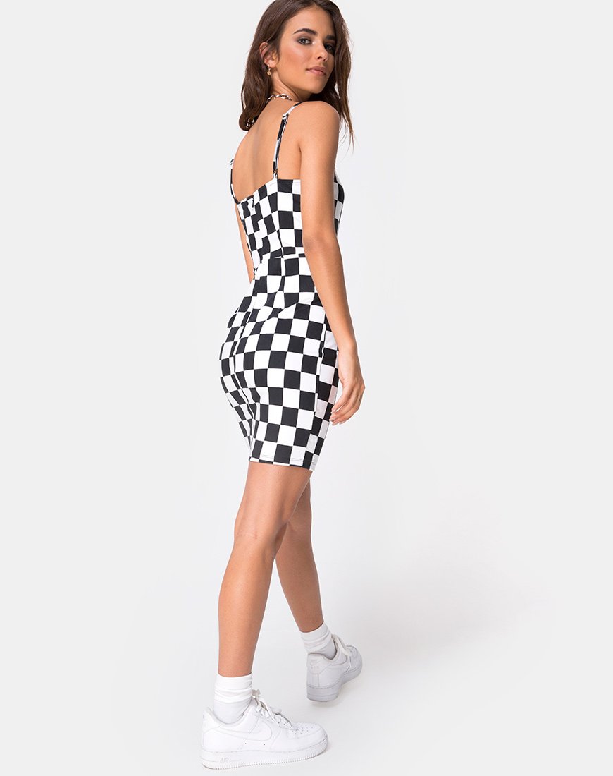 Bild von Boco Dress in Check Board Medium S/W