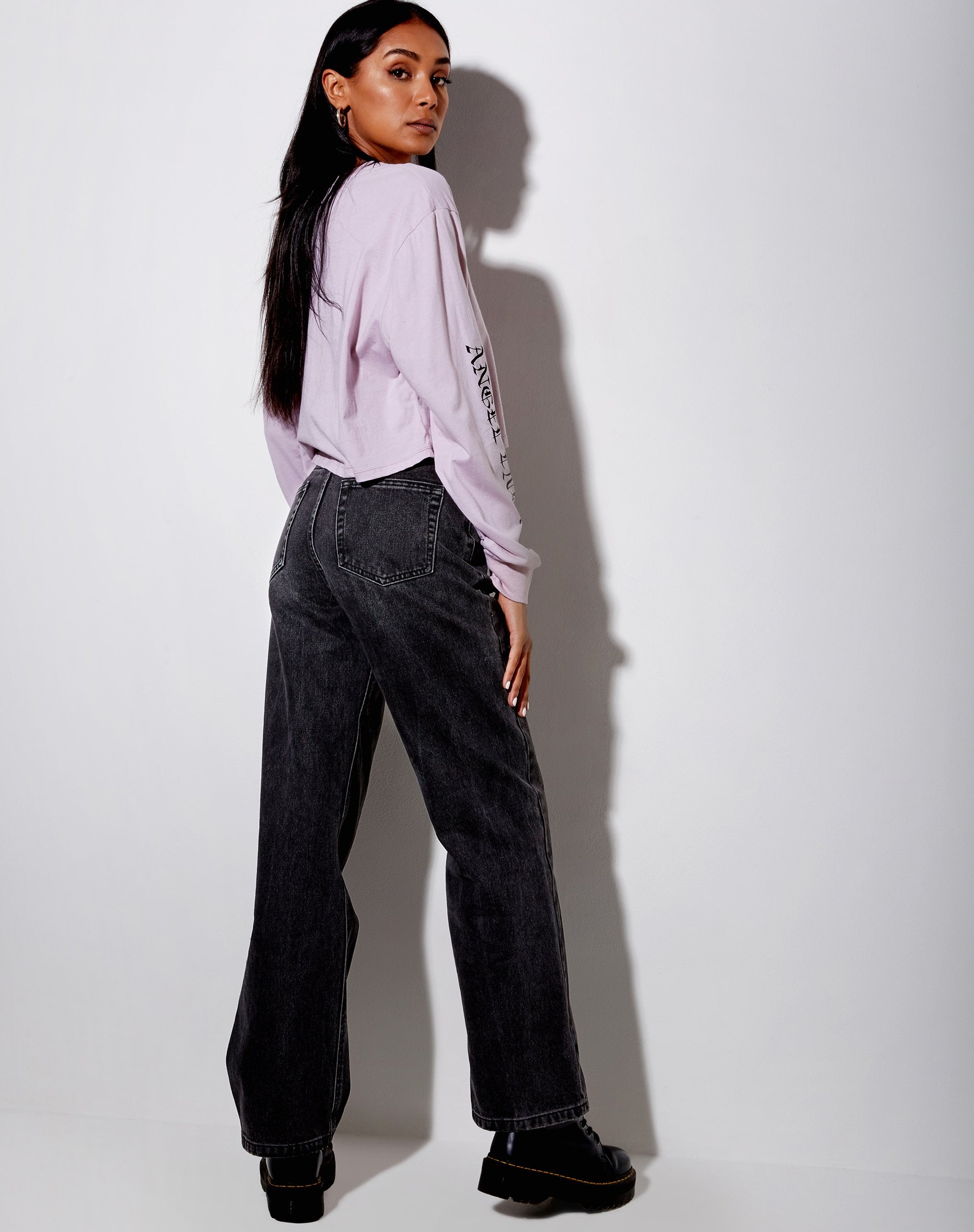 Bild von Boli Crop Tee in Violett Angelo Angel Energy