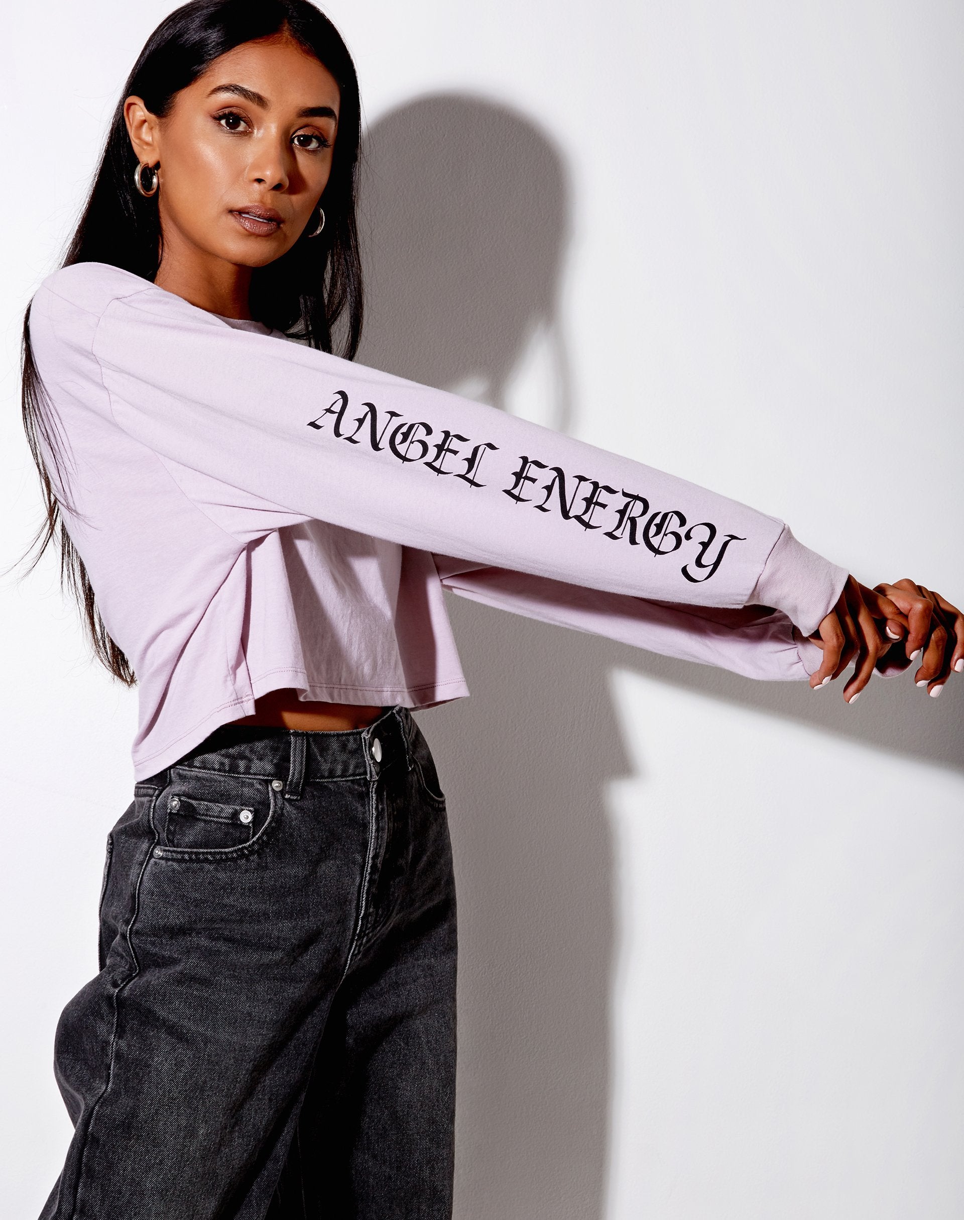 Bild von Boli Crop Tee in Violett Angelo Angel Energy