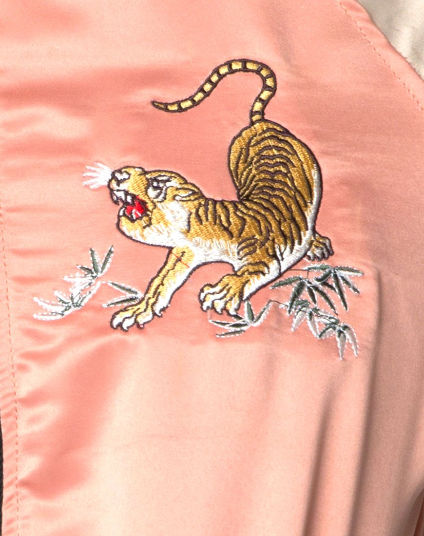 Image of Yaw Bomber Gelb Tiger Stickerei