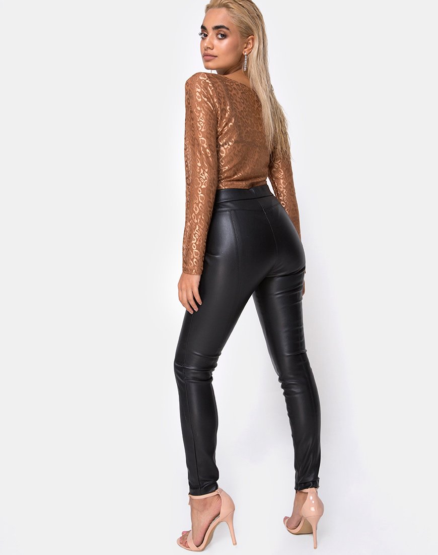 Image von Bon Top in Leopard Sheen Net Caramel