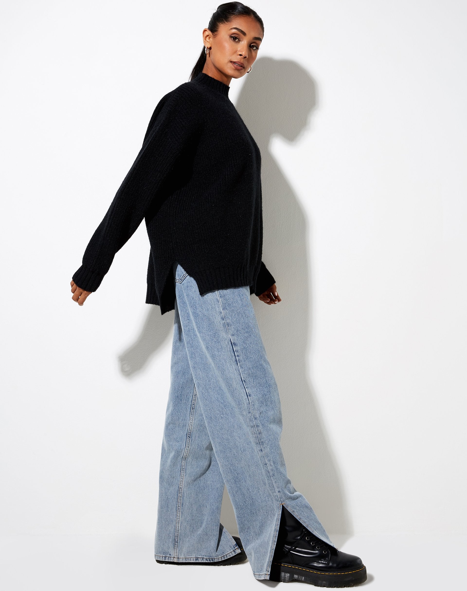 Image of Bondy Pullover aus Strick Schwarz