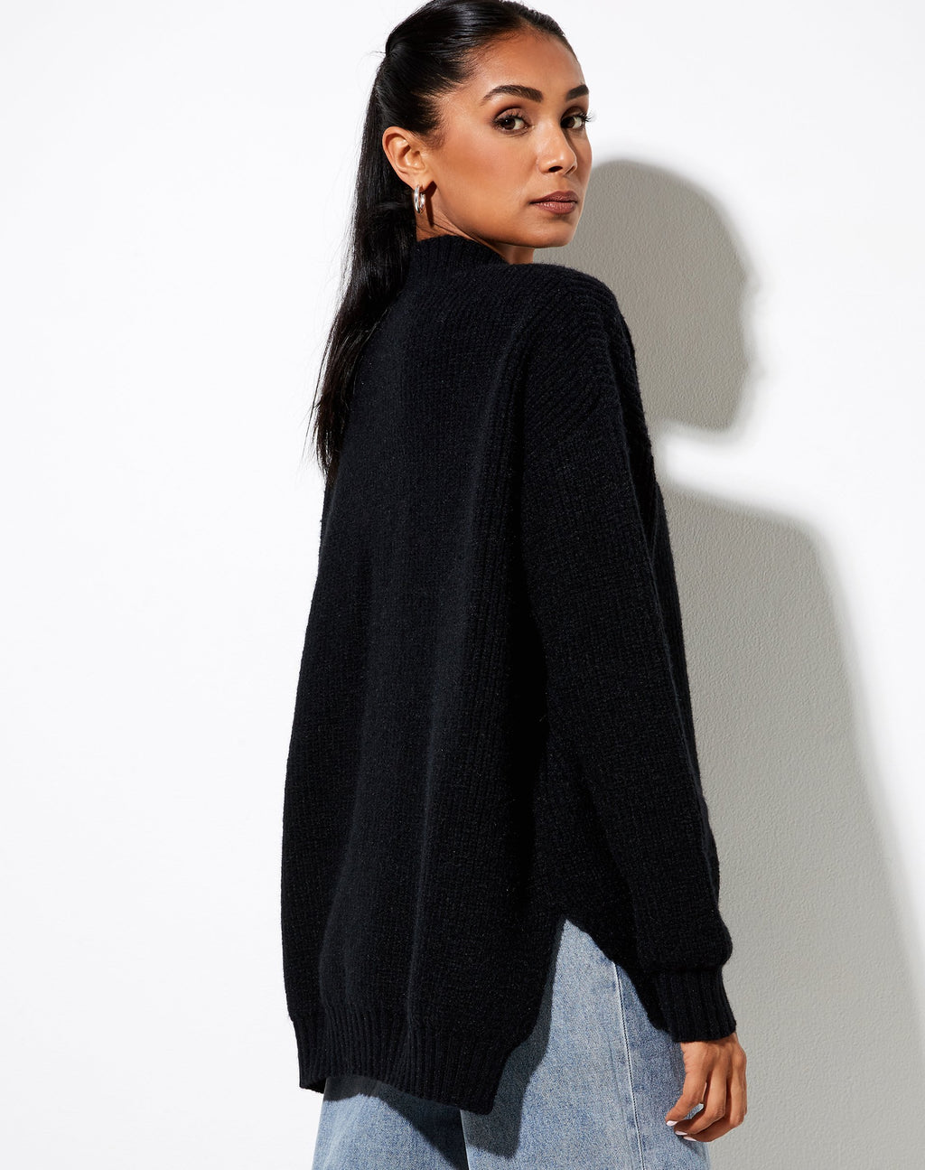 Bondy Pullover aus Strick Schwarz