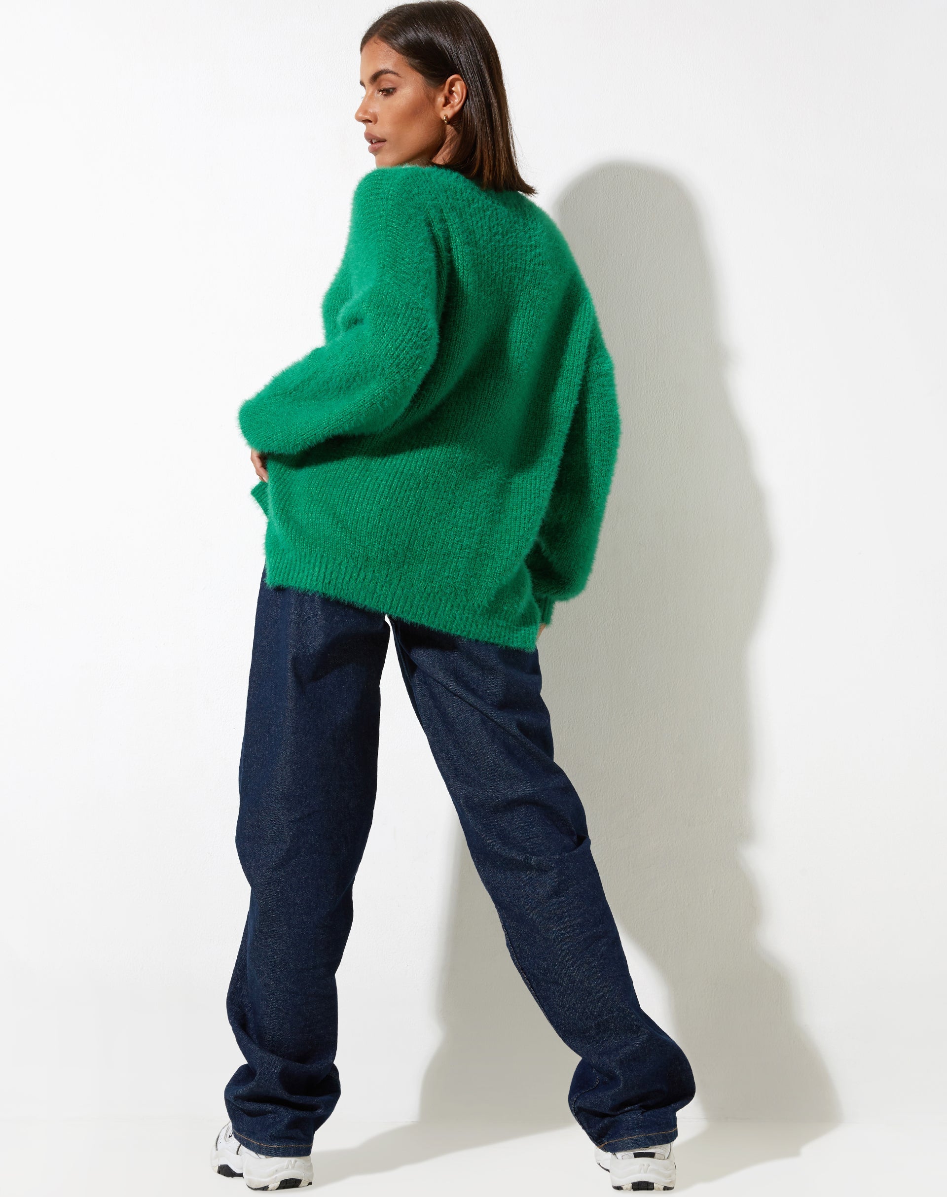 Abbildung des Bondy Pullovers in Knit Kelly Green