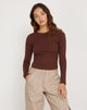 Bild von Bonja Langarm Top in Seal Brown