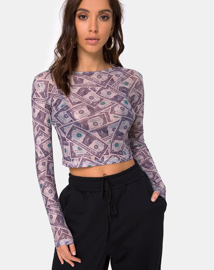 Bild von Bonnie Crop Top in Dollar Bill