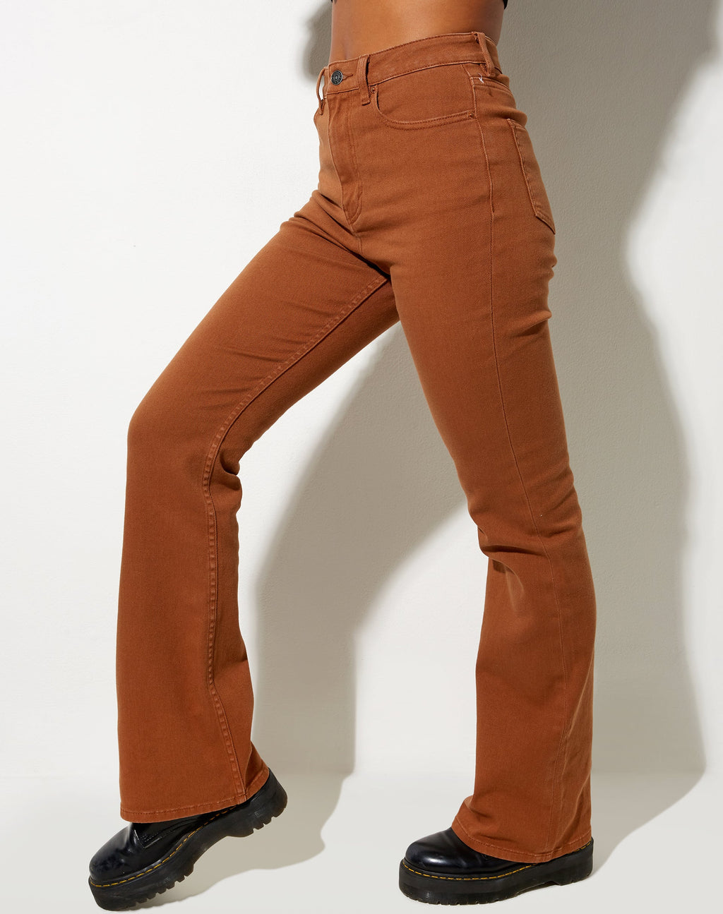 Bootleg Jeans in Ingwer