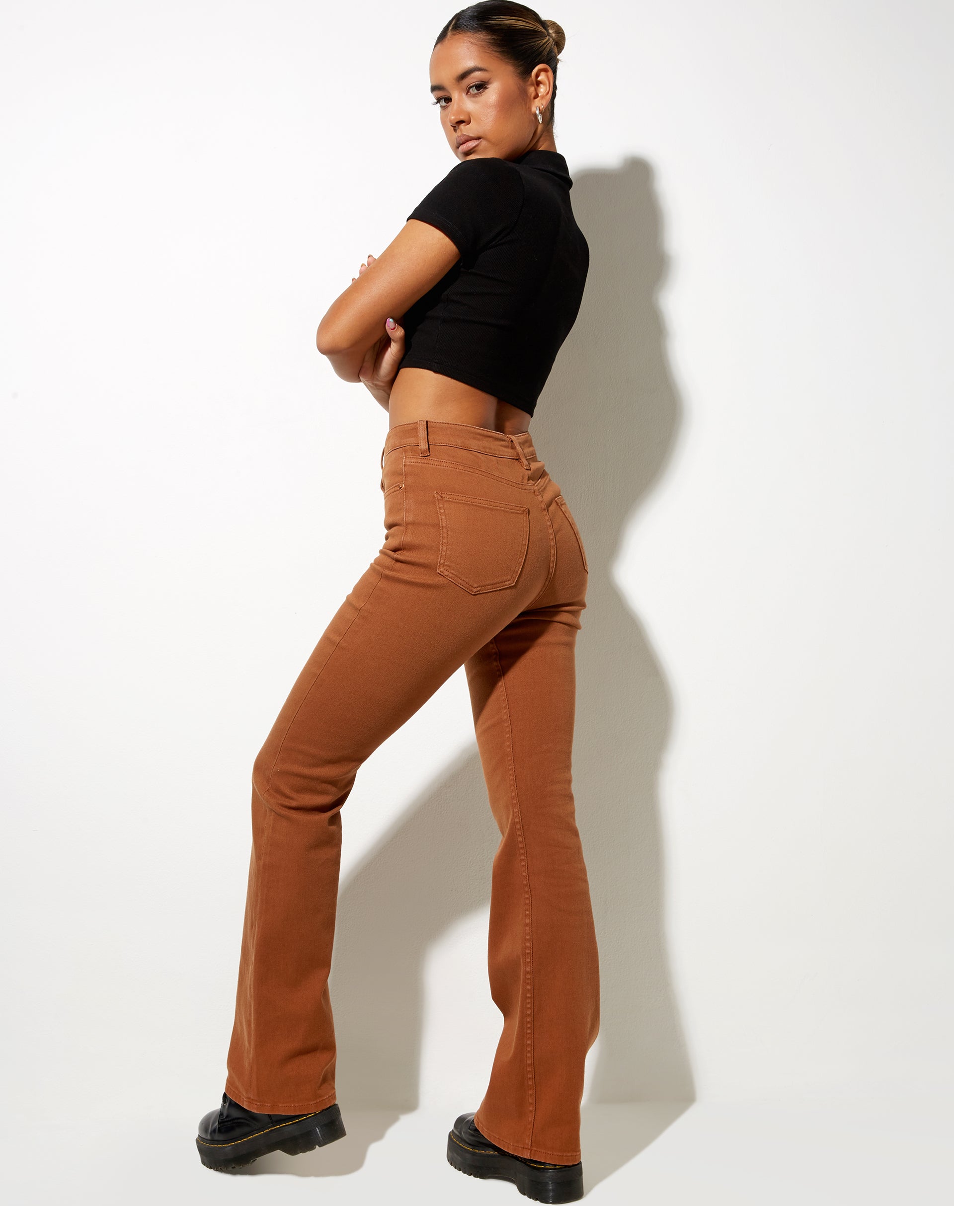 Image der Bootleg Jeans in Ginger