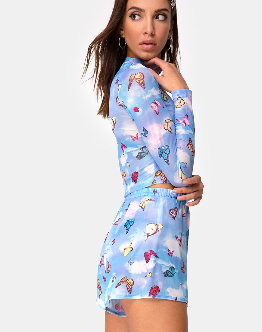 Bild von Boris Short in Mesh Blau Schmetterling