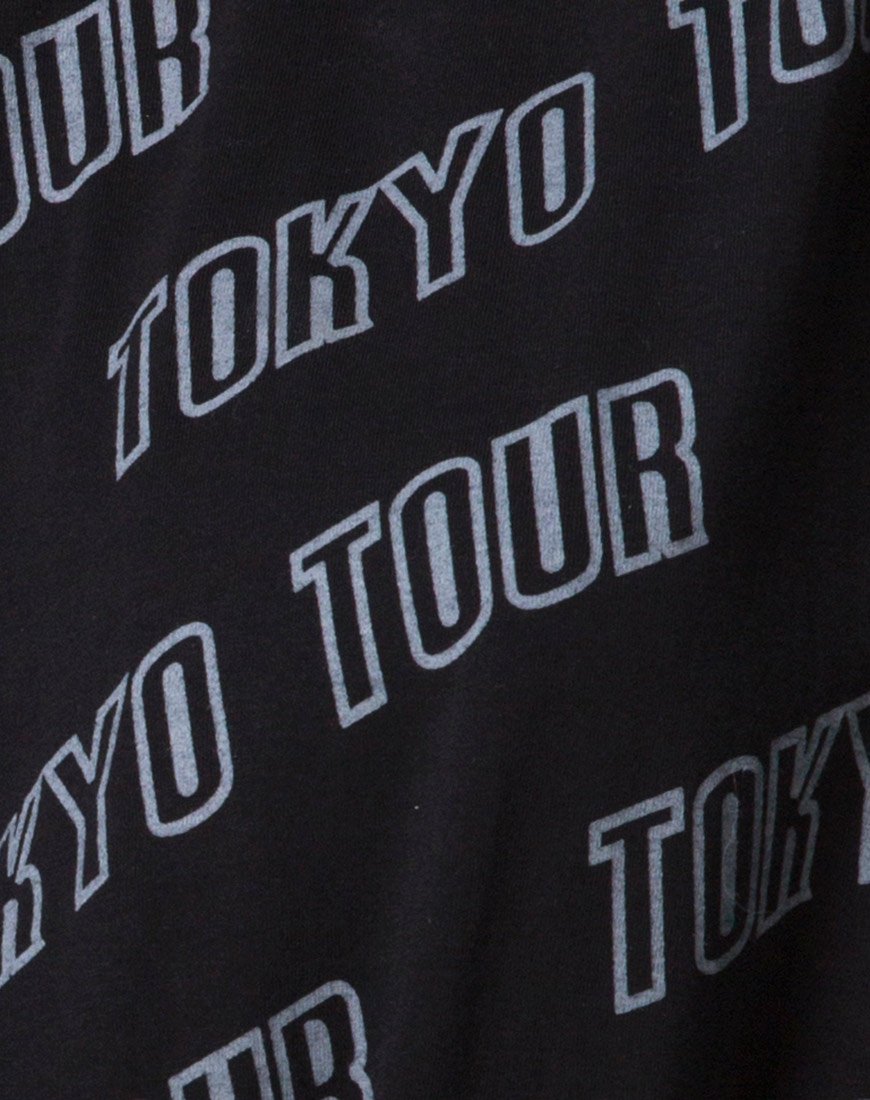 Bild von Botec Oversize Tee in Tokyo Tour Schwarz