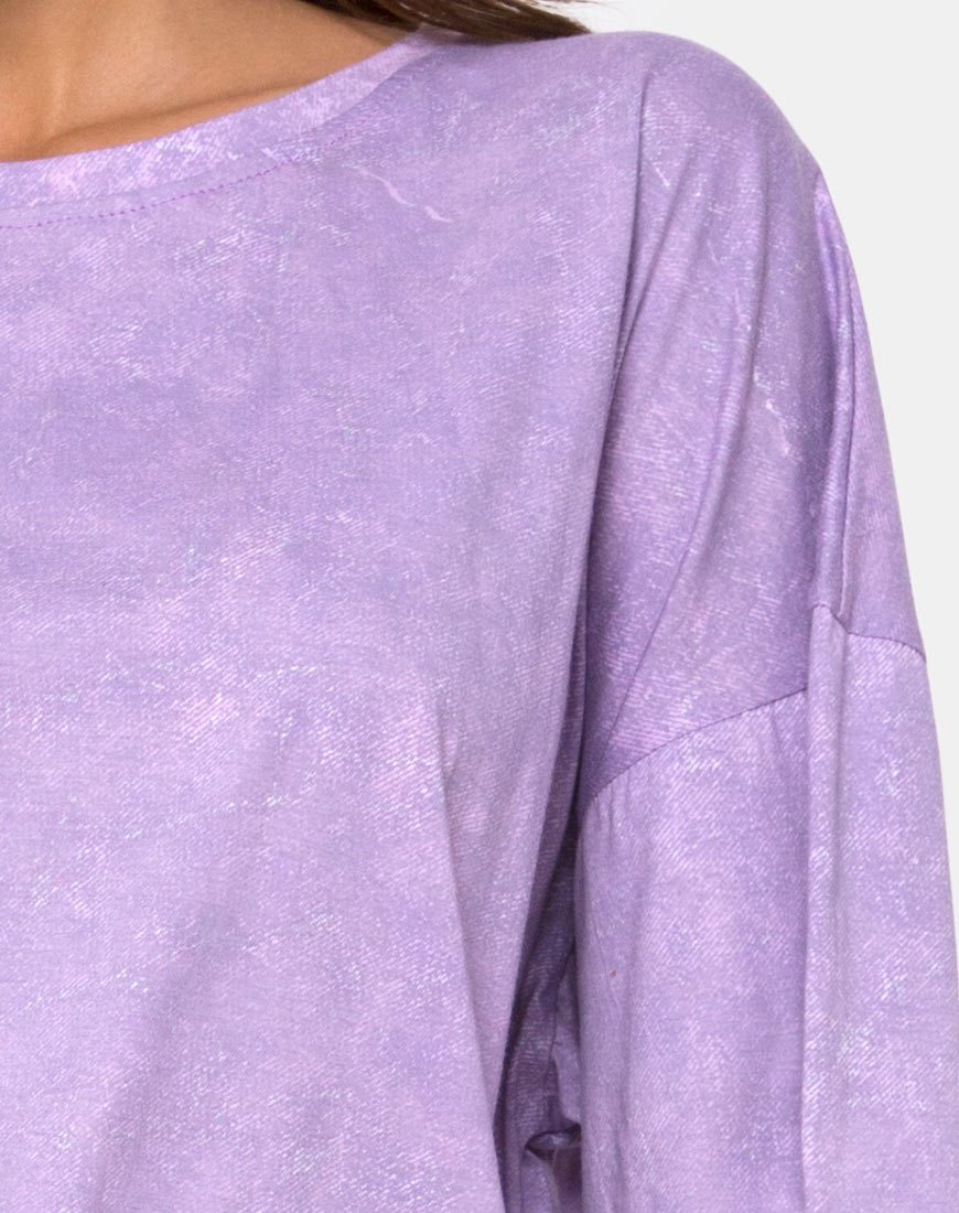 Bild von Botec Tee in Lila Acid Wash