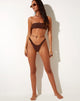Bild von FARIDA BIKINI BOTTOM DARK BROWN 34