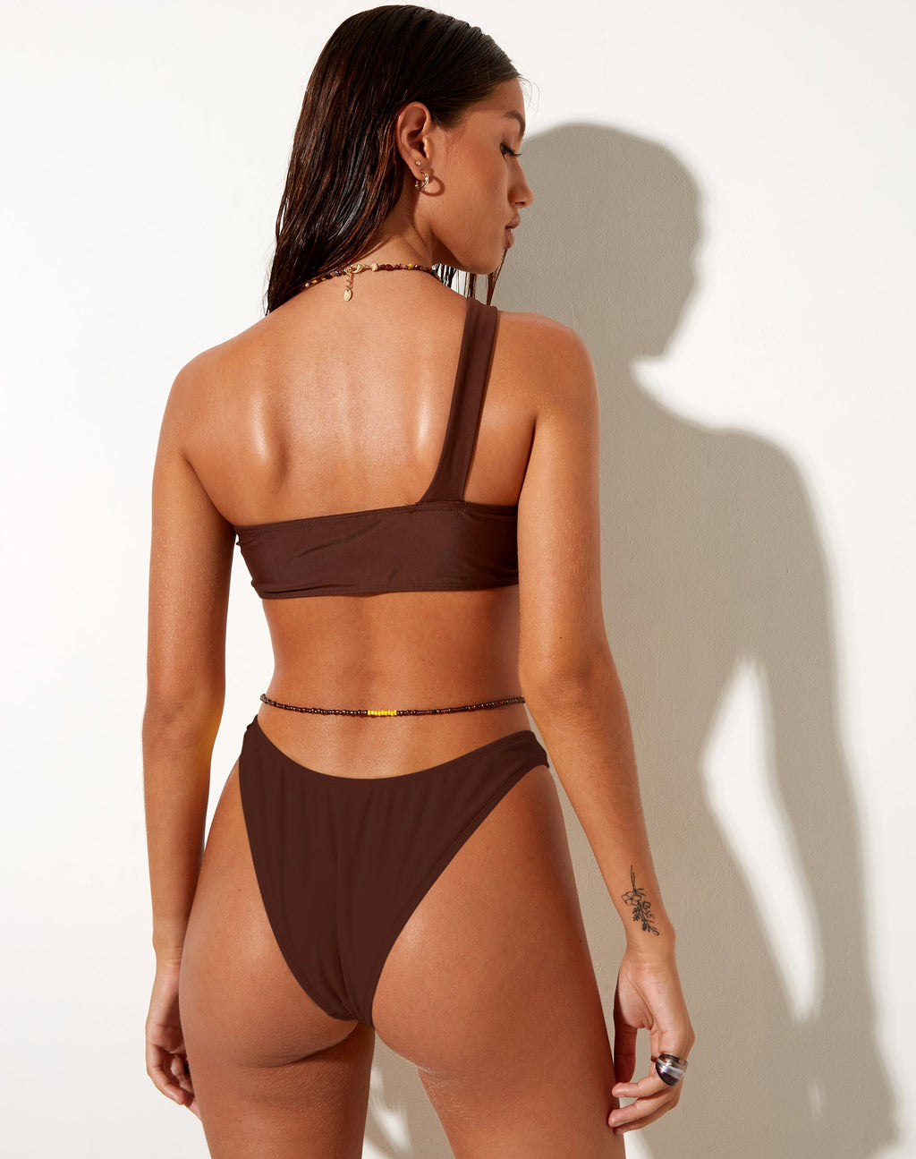 Farida Bikini-Unterteil in Dunkelbraun