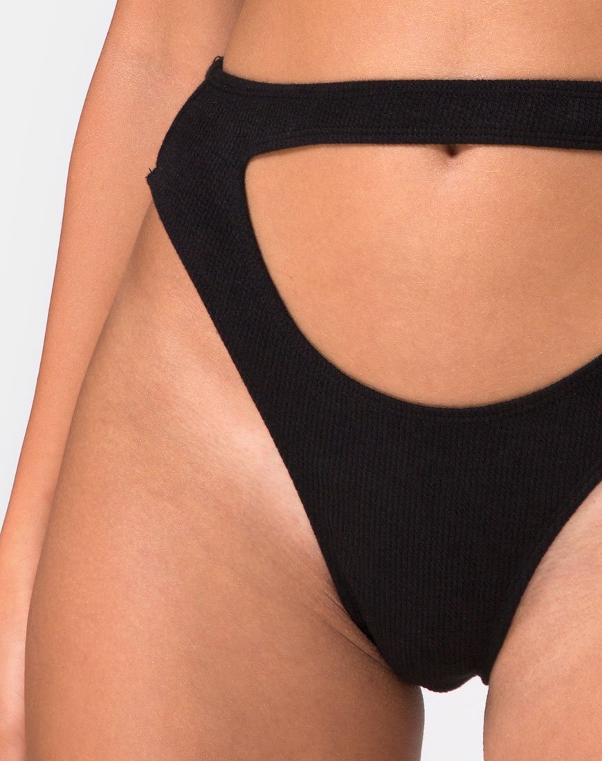 Bild von Bound Bikini Bottom in Schwarz