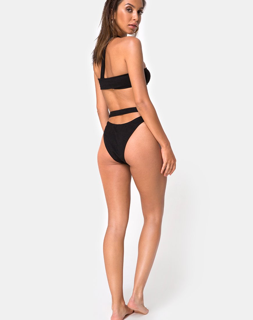 Bild von Bound Bikini Bottom in Schwarz