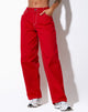 Abbildung der Hose Athene in Racing Red White Stitch