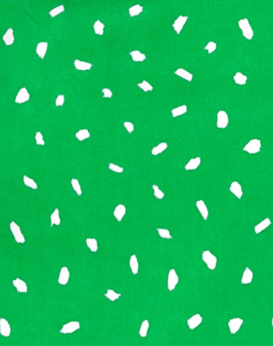 Image of Boyasly Slip Dress in Mini Diana Dot Grün