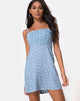 Image of Boyasly Slip Dress in Skater Polka Blau