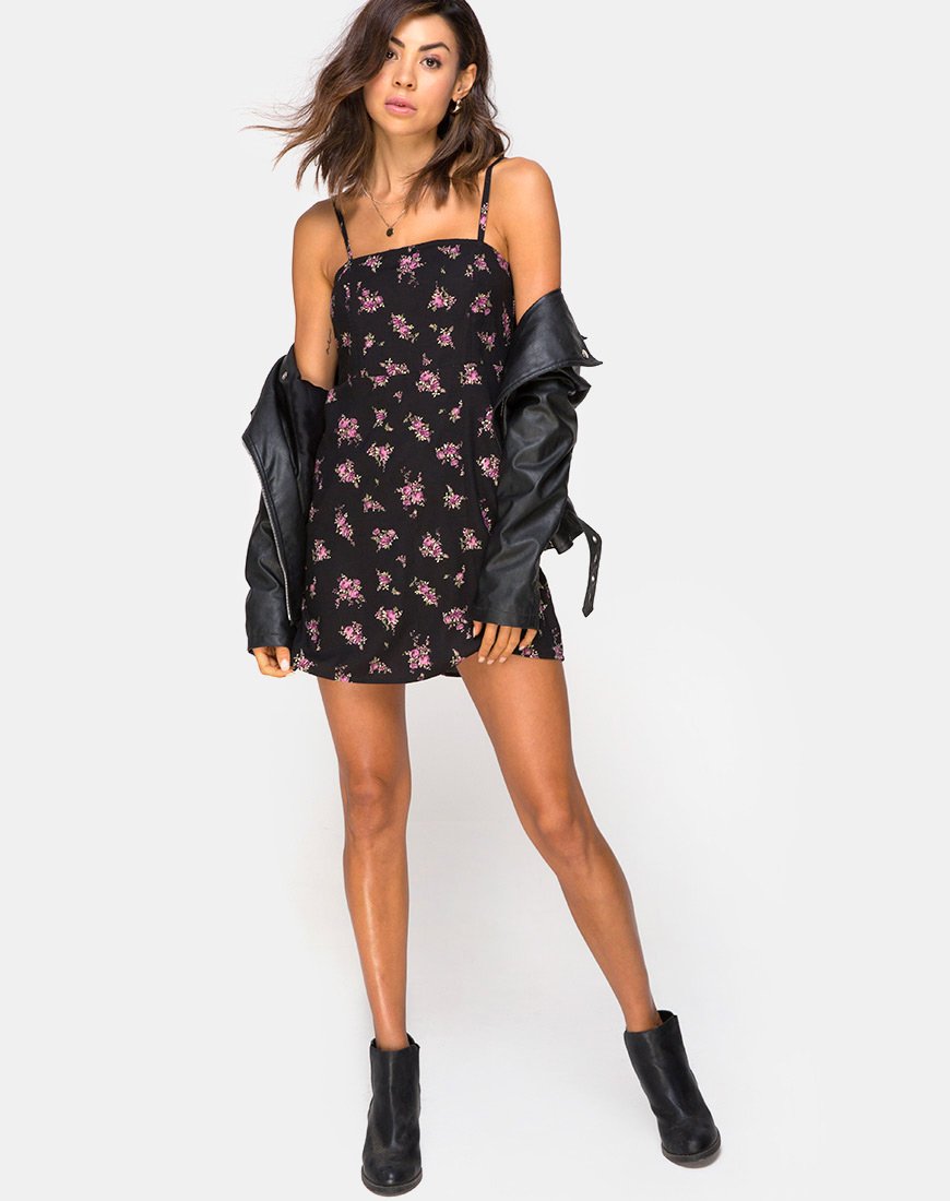 Image of Boyasly Minikleid in Sohey Rose Schwarz