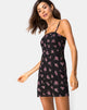 Image of Boyasly Minikleid in Sohey Rose Schwarz
